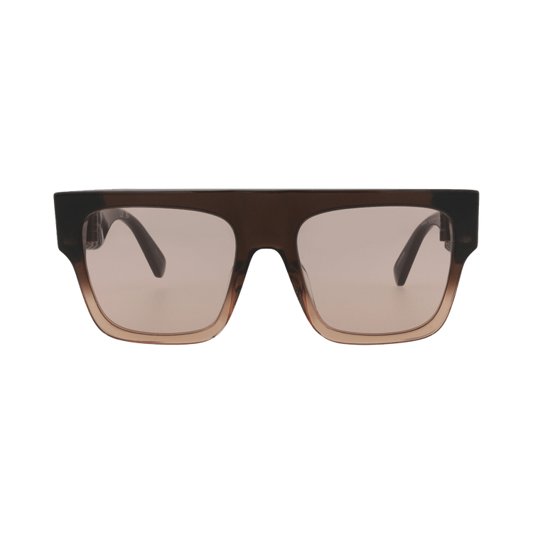 Stella McCartney Square Frame Acetate Sunglasses — Brown