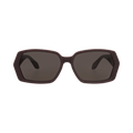 Alaïa Square-Frame Recycled Acetate Sunglasses — Red