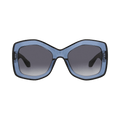 Alaïa Square-Frame Recycled Acetate Sunglasses — Blue