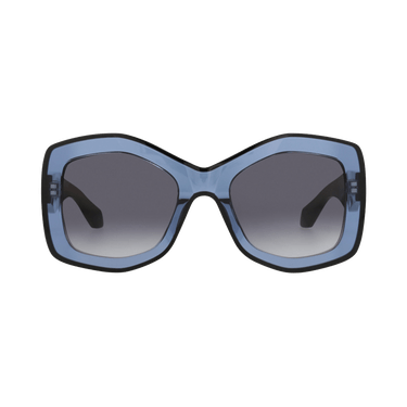Alaïa Square-Frame Recycled Acetate Sunglasses — Blue