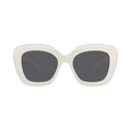 Alaïa Square-Frame Recycled Acetate Sunglasses — White