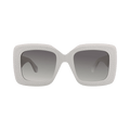 Alaïa Square-Frame Recycled Acetate Sunglasses — Grey