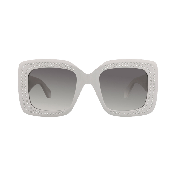 Alaïa Square-Frame Recycled Acetate Sunglasses — Grey