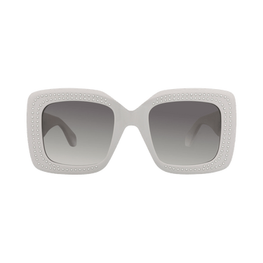 Alaïa Square-Frame Recycled Acetate Sunglasses — Grey