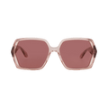 Alaïa Square-Frame Recycled Acetate Sunglasses — Pink