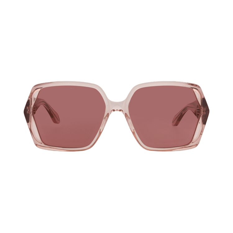 Alaïa Square-Frame Recycled Acetate Sunglasses — Pink