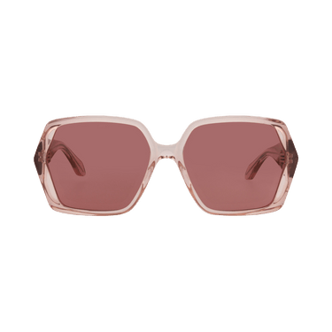 Alaïa Square-Frame Recycled Acetate Sunglasses — Pink