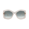 Alaïa Square-Frame Recycled Acetate Sunglasses — White