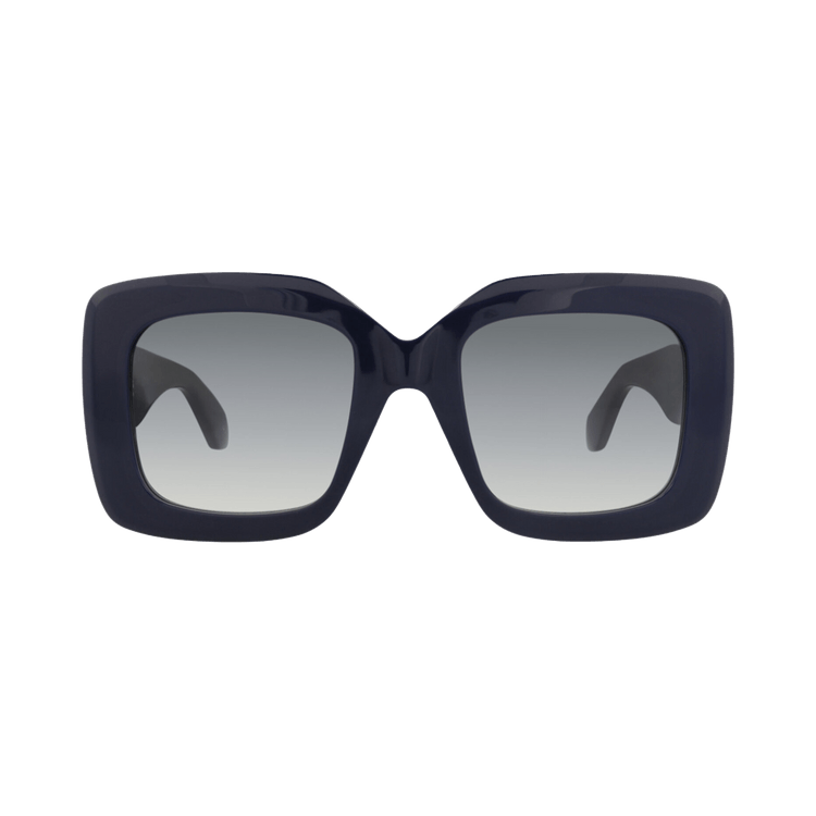 Alaïa Square-Frame Recycled Acetate Sunglasses — Blue