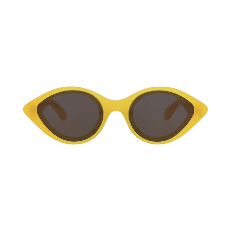 Alaïa Cat Eye-Frame Recycled Acetate Sunglasses — Yellow
