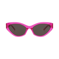 Balenciaga Cat Eye-Frame Recycled Acetate Sunglasses — Pink