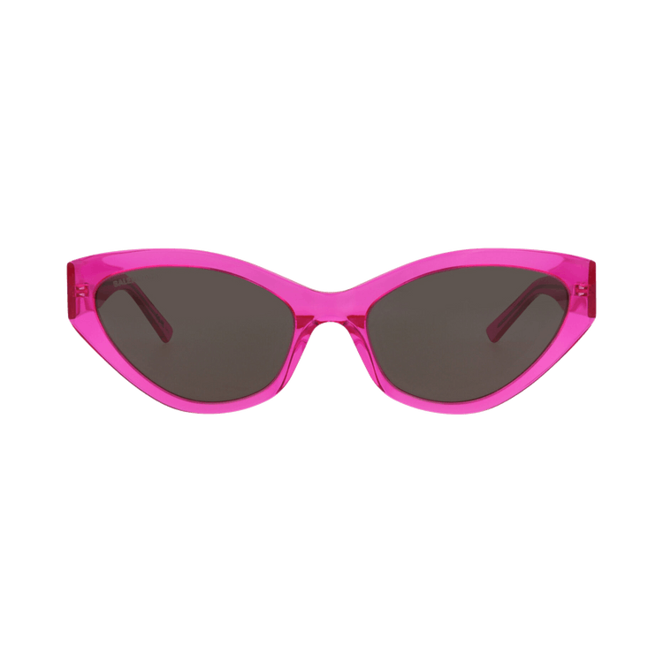 Balenciaga Cat Eye-Frame Recycled Acetate Sunglasses — Pink