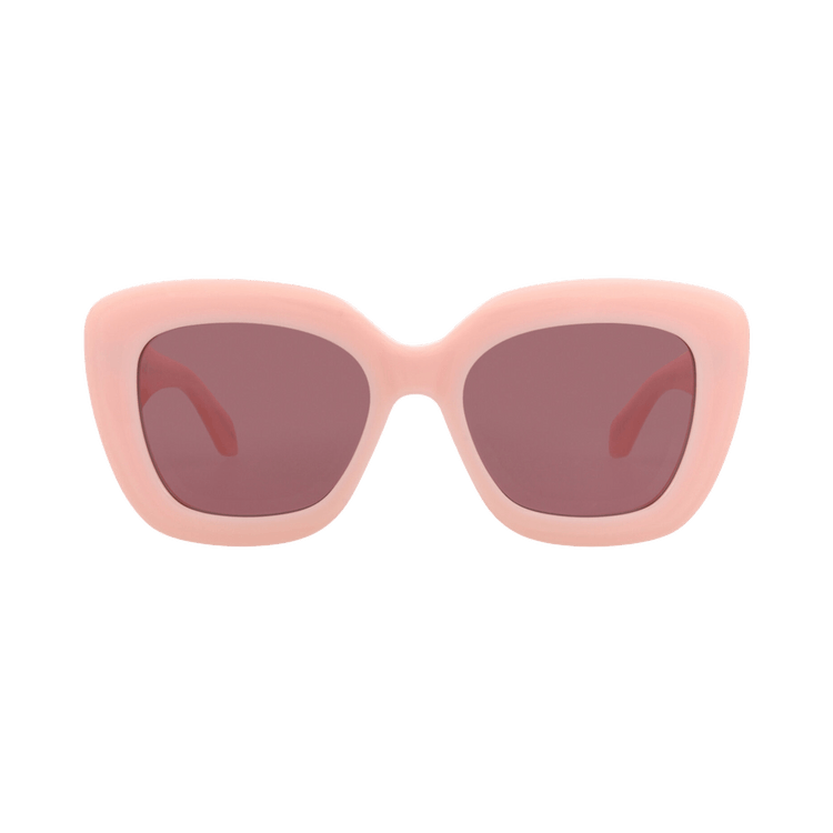 Alaïa Square-Frame Recycled Acetate Sunglasses — Pink