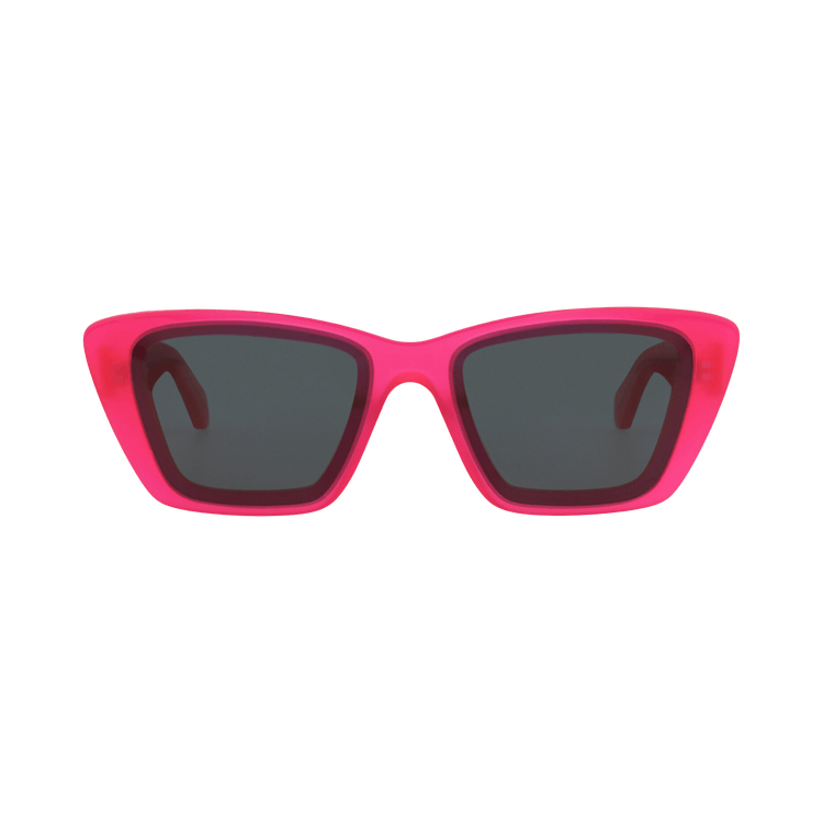 Alaïa Square-Frame Recycled Acetate Sunglasses — Pink