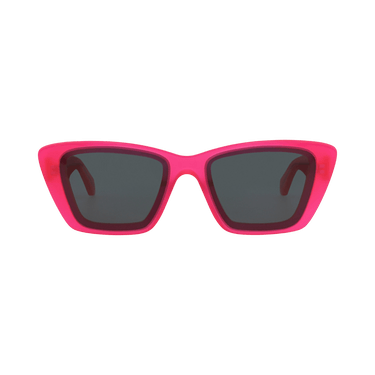 Alaïa Square-Frame Recycled Acetate Sunglasses — Pink