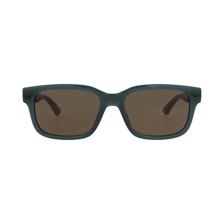 Gucci Square-Frame Injection Sunglasses — Blue