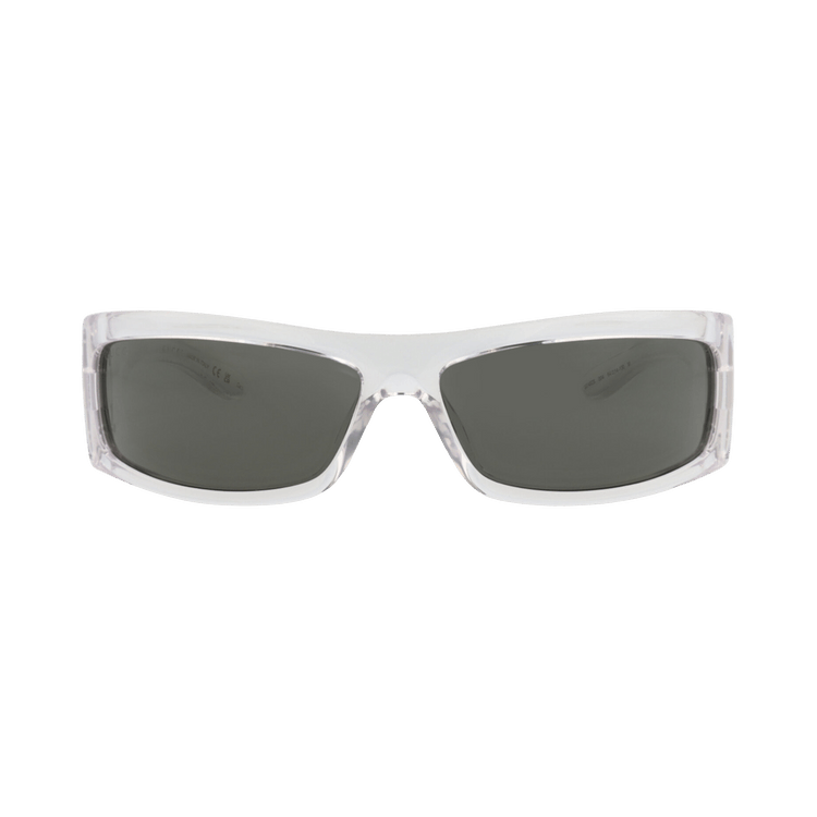 Gucci Shield-Frame Injection Sunglasses — Grey