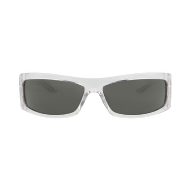 Gucci Shield-Frame Injection Sunglasses — Grey