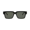 Saint Laurent Square-Frame Recycled Acetate Sunglasses — Black