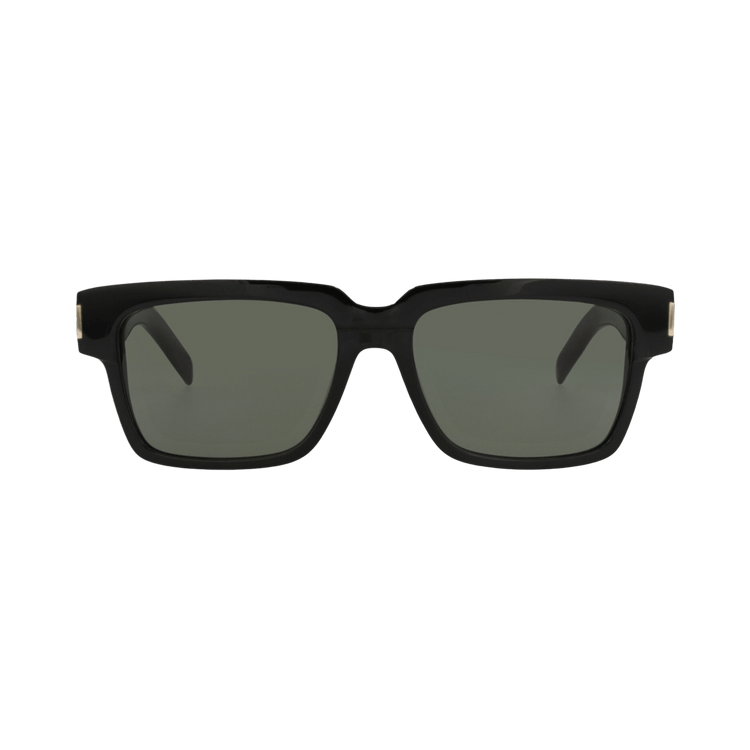 Saint Laurent Square-Frame Recycled Acetate Sunglasses — Black