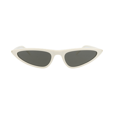 Saint Laurent Cat Eye-Frame Recycled Acetate Sunglasses — White