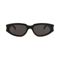 Saint Laurent Round-Frame Recycled Acetate Sunglasses — Black