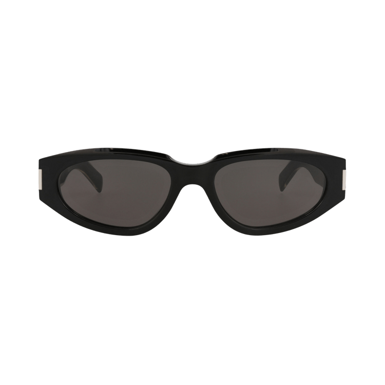 Saint Laurent Round-Frame Recycled Acetate Sunglasses — Black