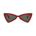 Saint Laurent Cat Eye-Frame Recycled Acetate Sunglasses — Red