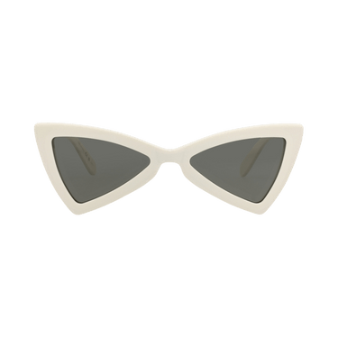 Saint Laurent Cat Eye-Frame Recycled Acetate Sunglasses — White