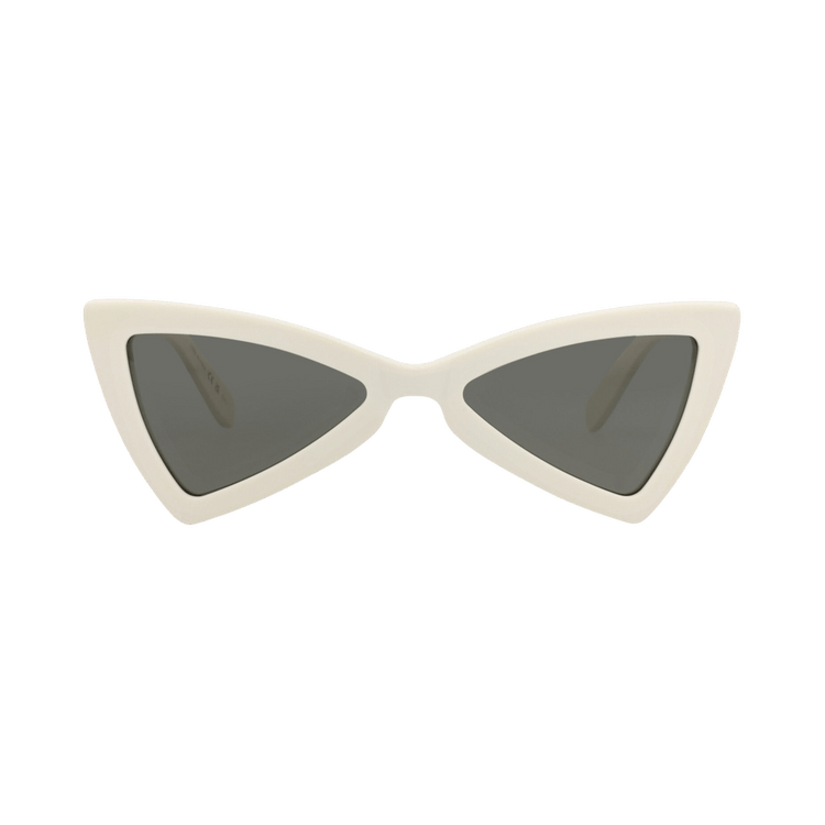 Saint Laurent Cat Eye-Frame Recycled Acetate Sunglasses — White