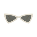 Saint Laurent Cat Eye-Frame Recycled Acetate Sunglasses — White