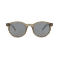 Saint Laurent Round-Frame Acetate Sunglasses — Brown