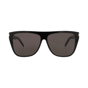Saint Laurent Round-Frame Acetate Sunglasses — Black