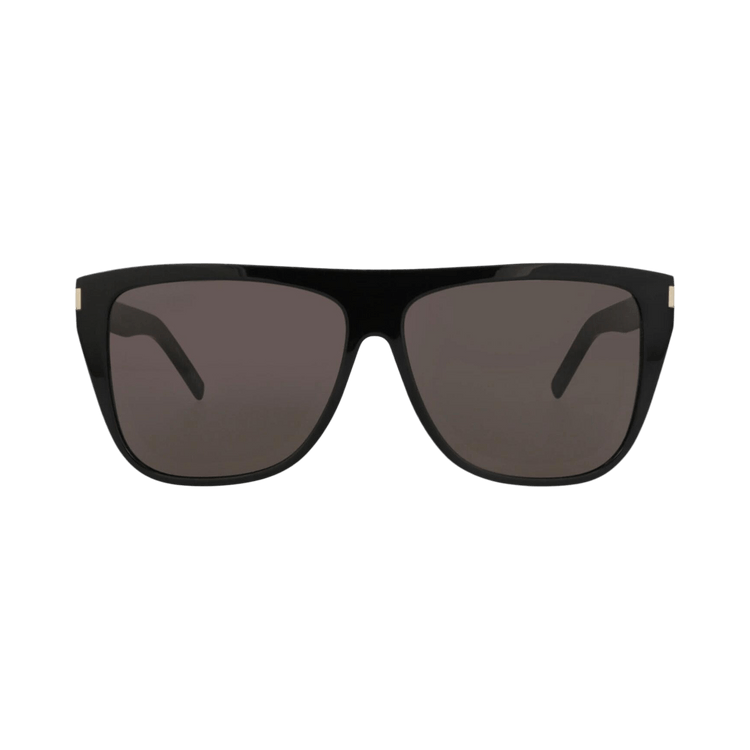 Saint Laurent Round-Frame Acetate Sunglasses — Black