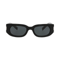 Saint Laurent Round-Frame Recycled Acetate Sunglasses — Black