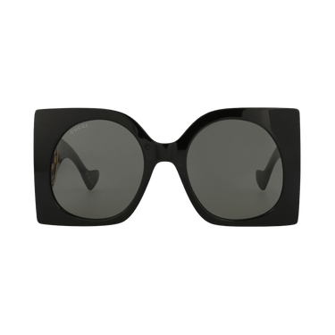 Gucci Square-Frame Recycled Acetate Sunglasses — Black