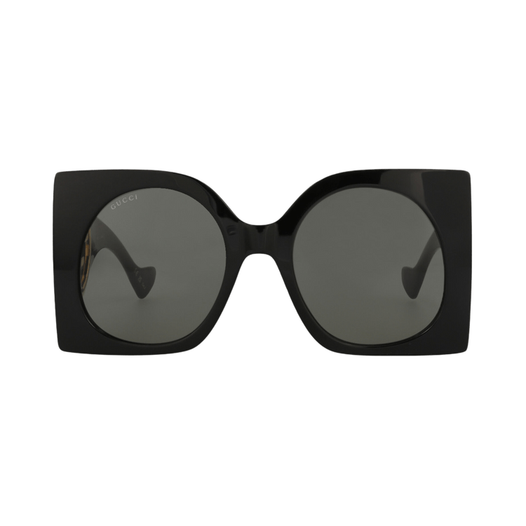 Gucci Square-Frame Recycled Acetate Sunglasses — Black