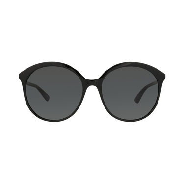 Gucci Round-Frame Acetate Sunglasses — Black