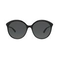 Gucci Round-Frame Acetate Sunglasses — Black