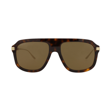 Gucci Aviator-Frame Acetate Sunglasses — Brown
