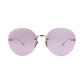 Gucci Round-Frame Metal Sunglasses — Gold