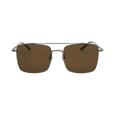 Gucci Aviator-Frame Metal Sunglasses — Brown
