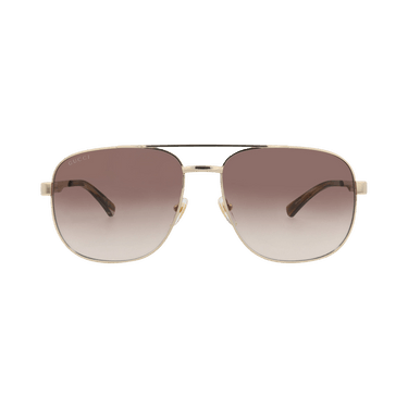Gucci Aviator-Frame Metal Sunglasses — Gold