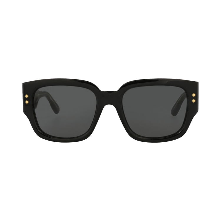 Gucci Square-Frame Recycled Acetate Sunglasses — Black