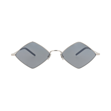 Saint Laurent Square-Frame Metal Sunglasses — Silver