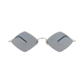 Saint Laurent Square-Frame Metal Sunglasses — Silver