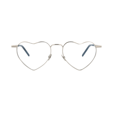 Saint Laurent Cat Eye-Frame Metal Sunglasses — Silver