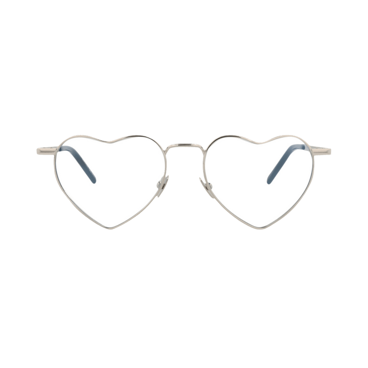 Saint Laurent Cat Eye-Frame Metal Sunglasses — Silver