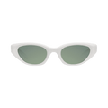 Gentle Monster Verse W2 Star Detail Cat Eye Sunglasses — White