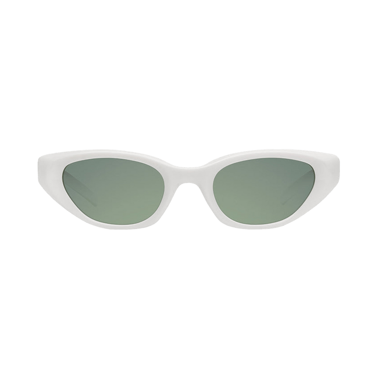 Gentle Monster Verse W2 Star Detail Cat Eye Sunglasses — White